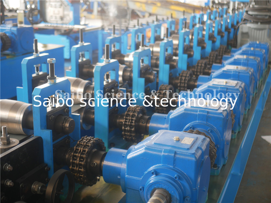 Hydraulic Decoiler Hat Profile Roll Forming Machine 5T With 4mm Thickness